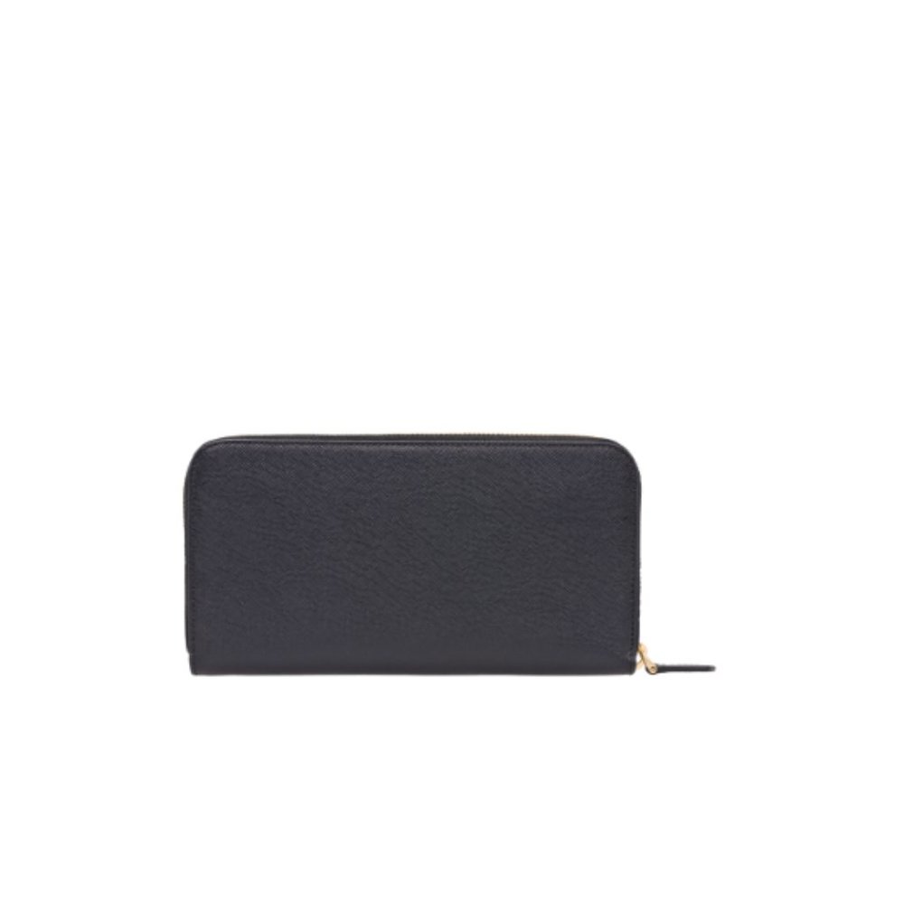 Prada Large Saffiano Black Leather Wallet - Picture 4 of 8